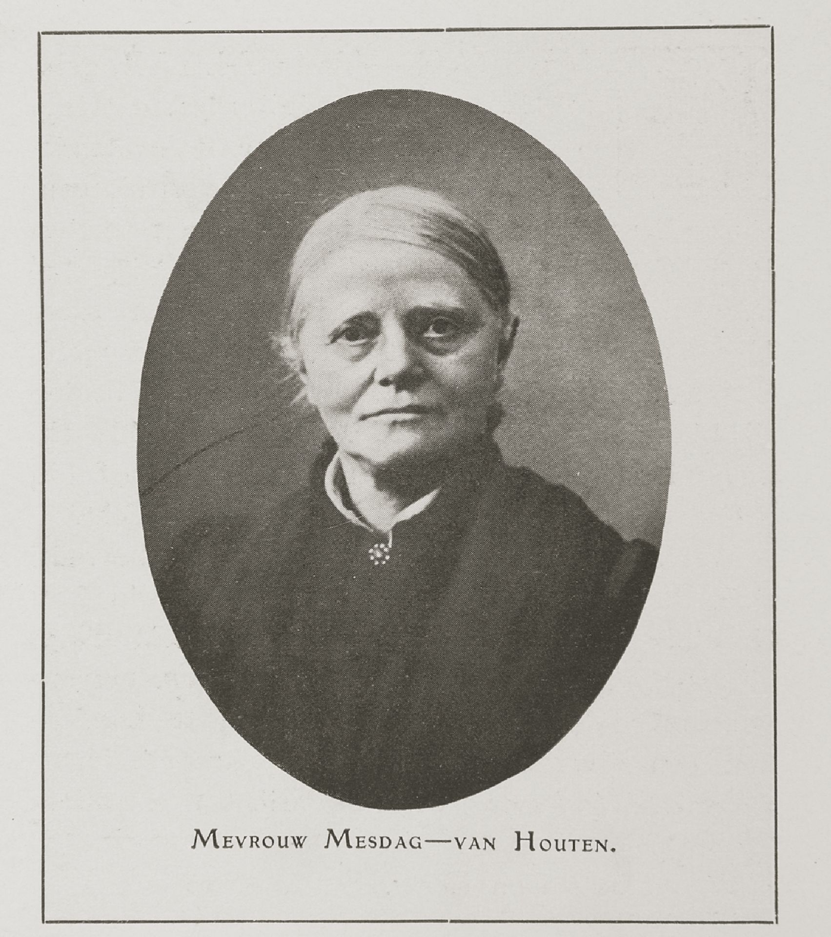 Portrait of artist, painter, watercolourist and draughtsman Sina 'Sientje' Mesdag-van Houten