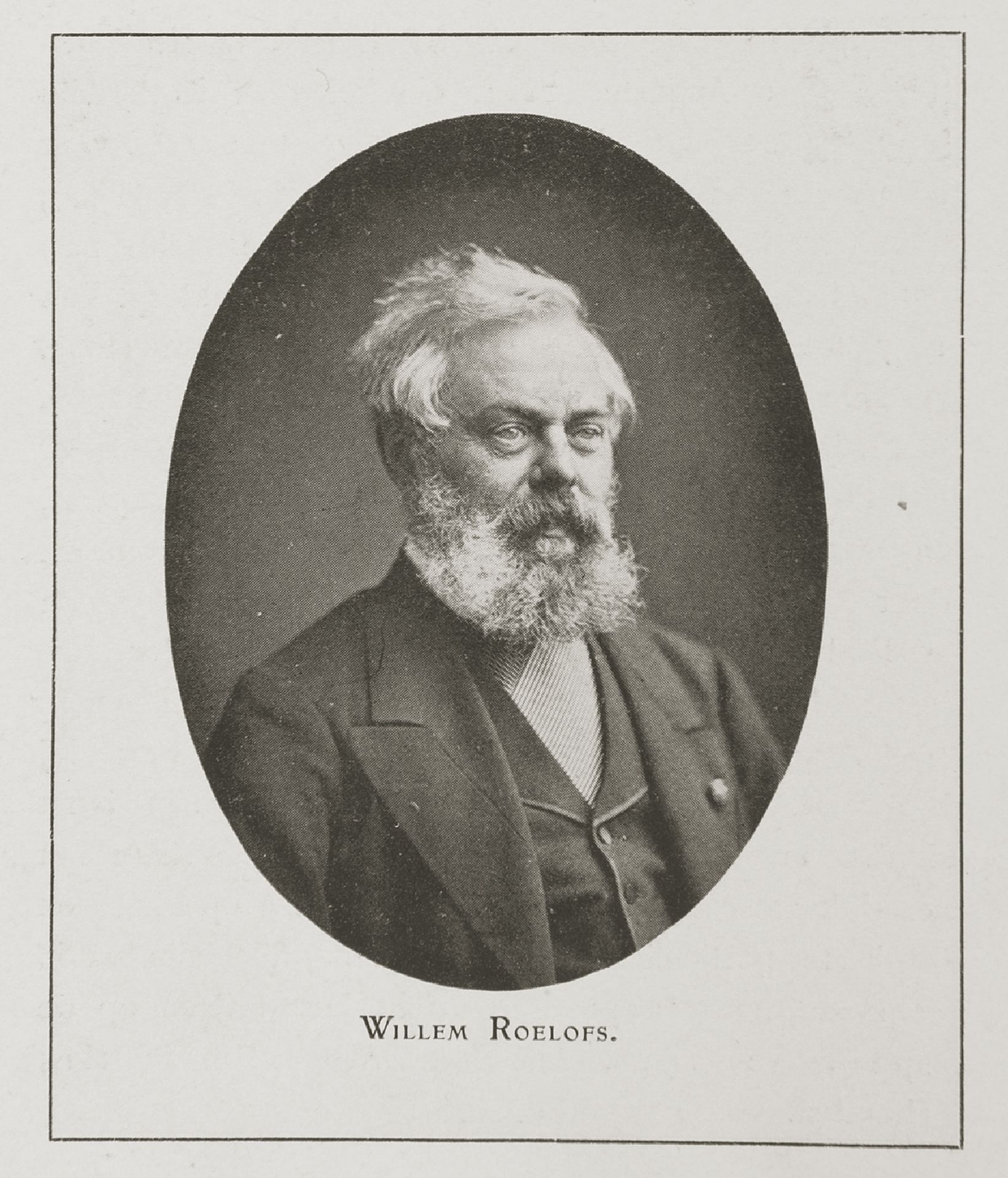 Portrait of artist, painter, watercolourist and draughtsman Willem Roelofs