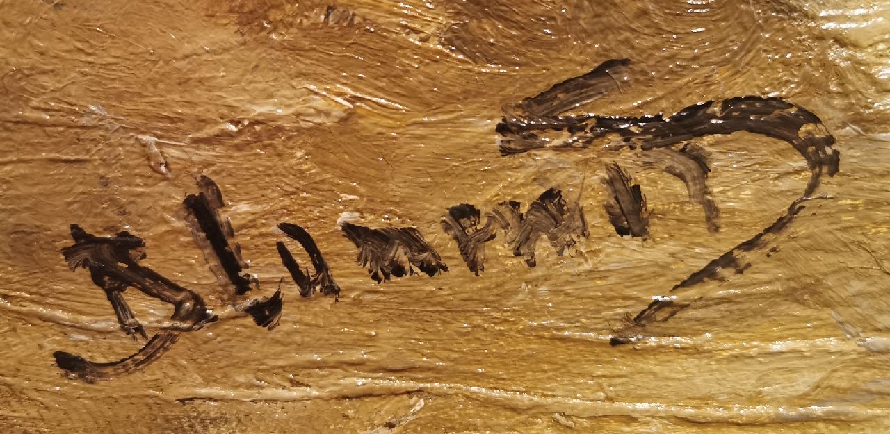 Bernard Blommers signatures Playing on the beach