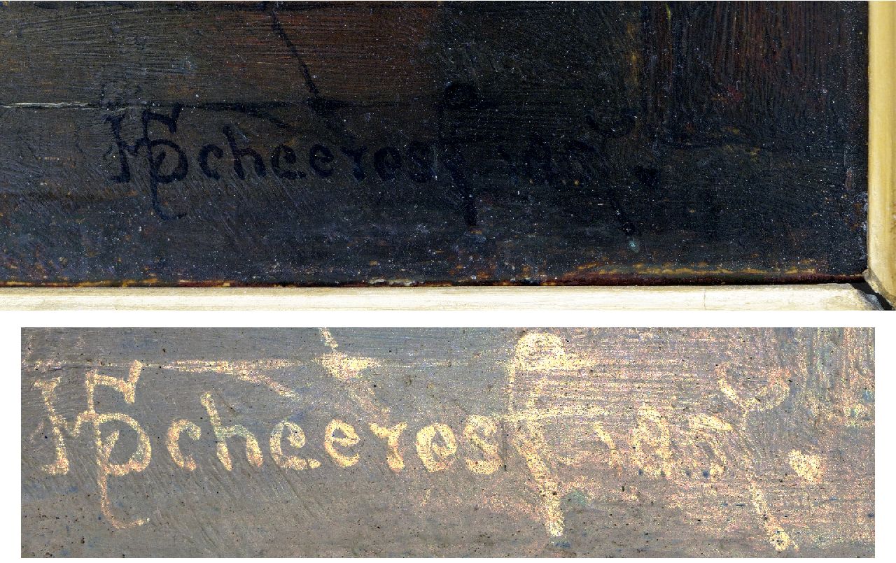 Hendricus Johannes Scheeres signatures In the wine cellar