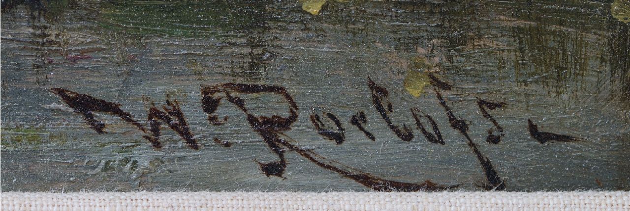 Willem Roelofs signatures Sawmills along the Noordendijk near Dordrecht