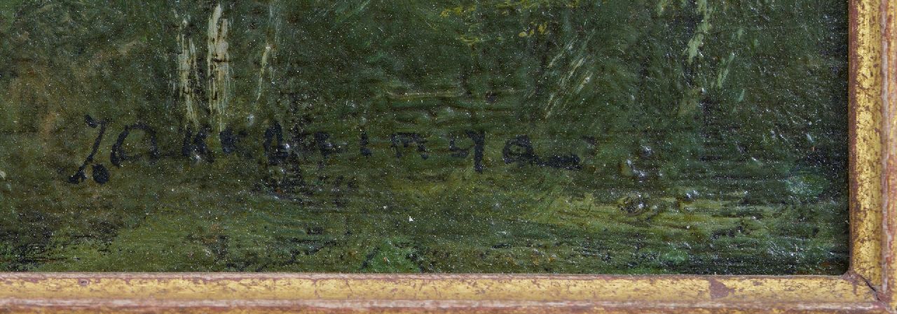 Johannes Evert Akkeringa signatures At the horseraces at Clingendael