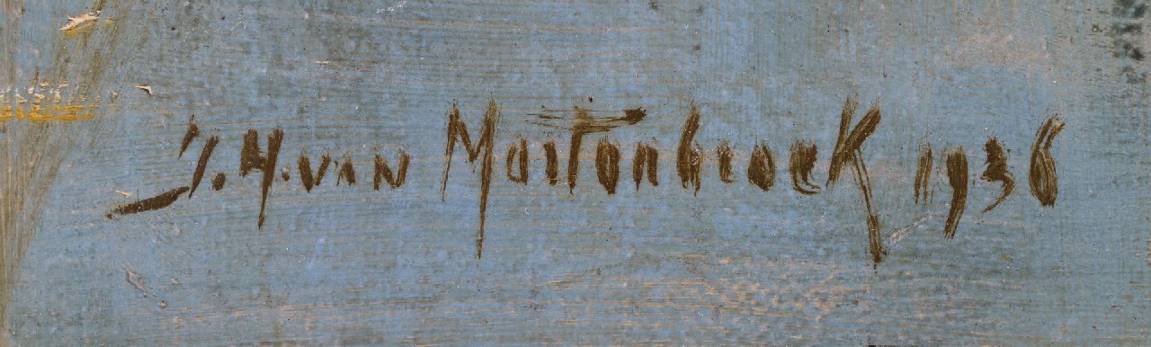 Johan Hendrik van Mastenbroek signatures Flying pheasants