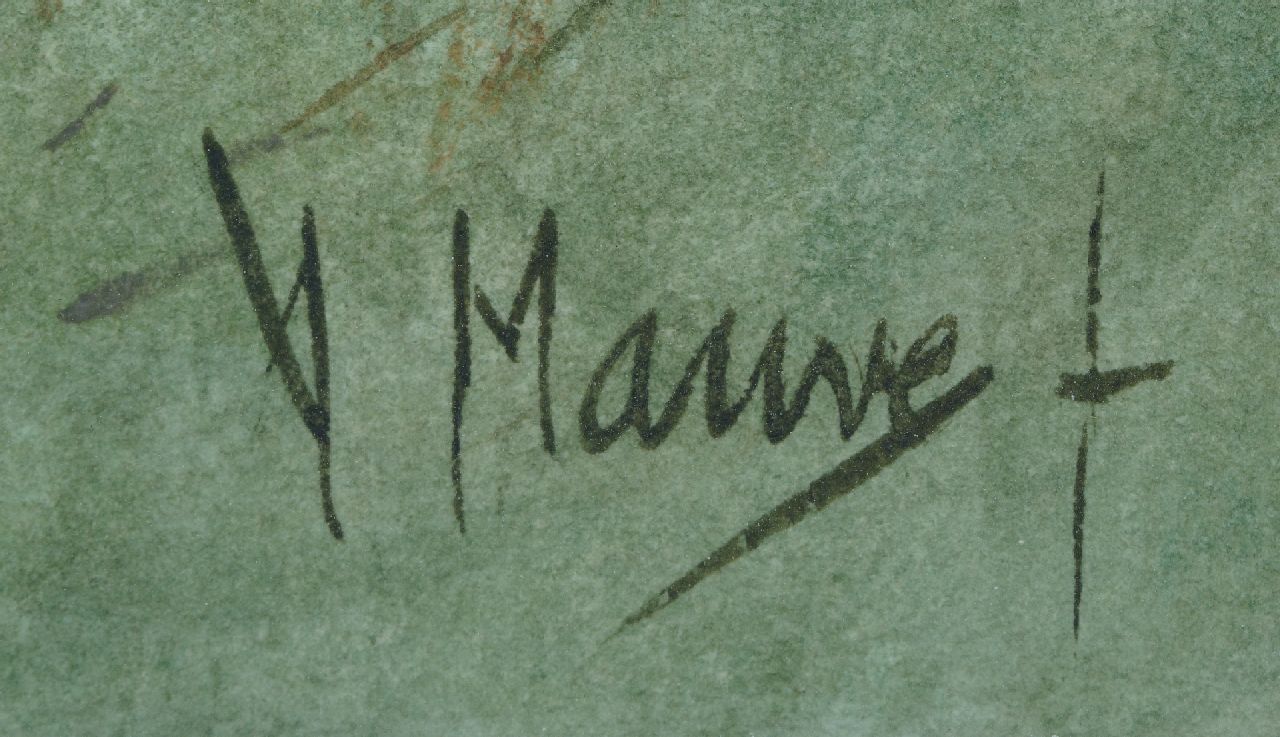 Anton Mauve signatures Double duty
