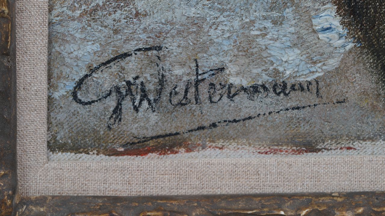 Gerard Westermann signatures Figures standing beside a draught horse