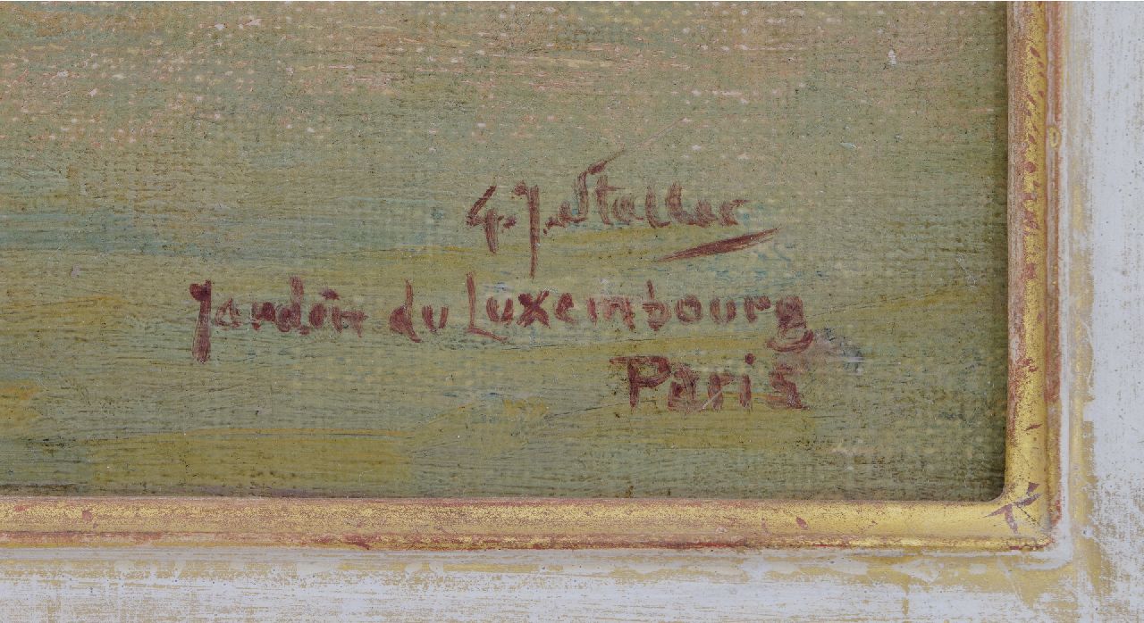 Gerard Johan Staller signatures Jardin du Luxembourg, Paris