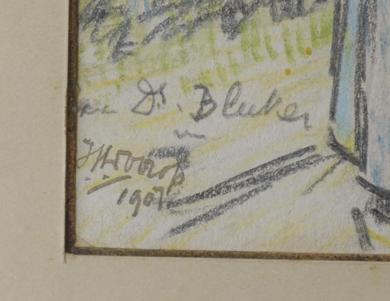 Jan Toorop signatures Nurse with Fransje Elout and the domestic goose 'de Poele' in Domburg