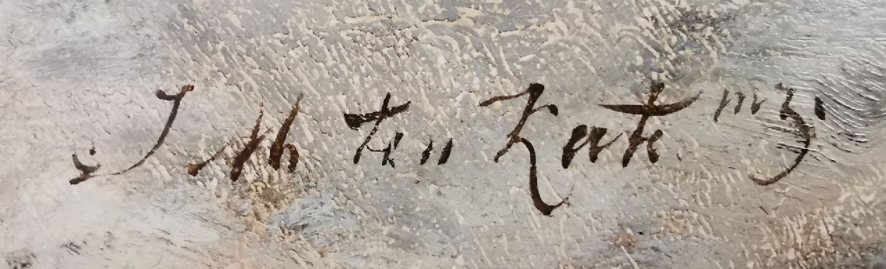 Johannes Marius ten Kate signatures Before the boat ride