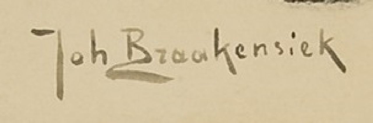 Johan Braakensiek signatures The lawyer and his client