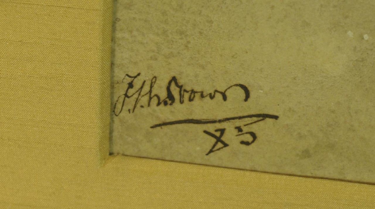 Jan Toorop signatures In the harbour of Antwerpen