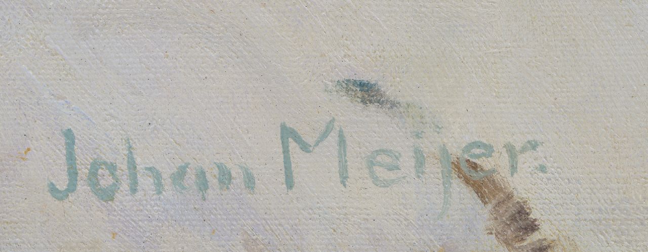 Johan Meijer signatures A winter afternoon near Blaricum