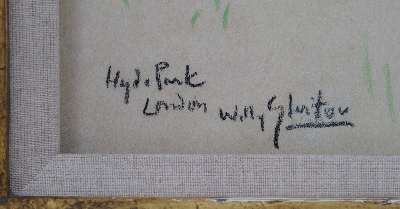 Willy Sluiter signatures In Hyde Park, London