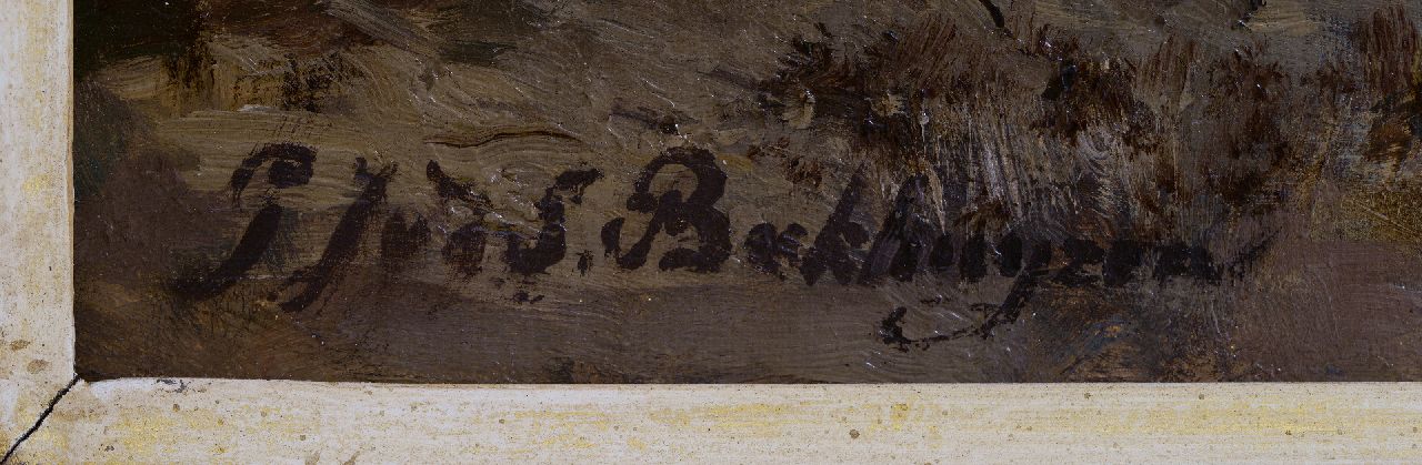 Gerardine van de Sande Bakhuyzen signatures Still life with prunes on a forest soil