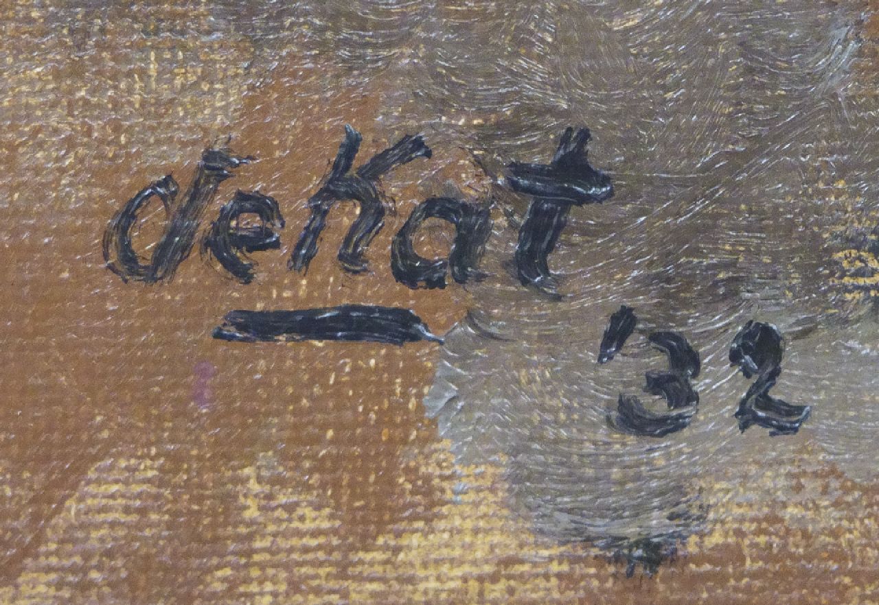 Otto B. de Kat signatures The painter's wife, Hans van Zijl, resting