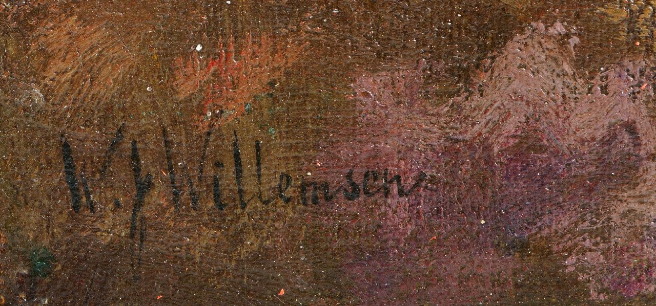 Willem Jan Willemsen signatures Moor landscape
