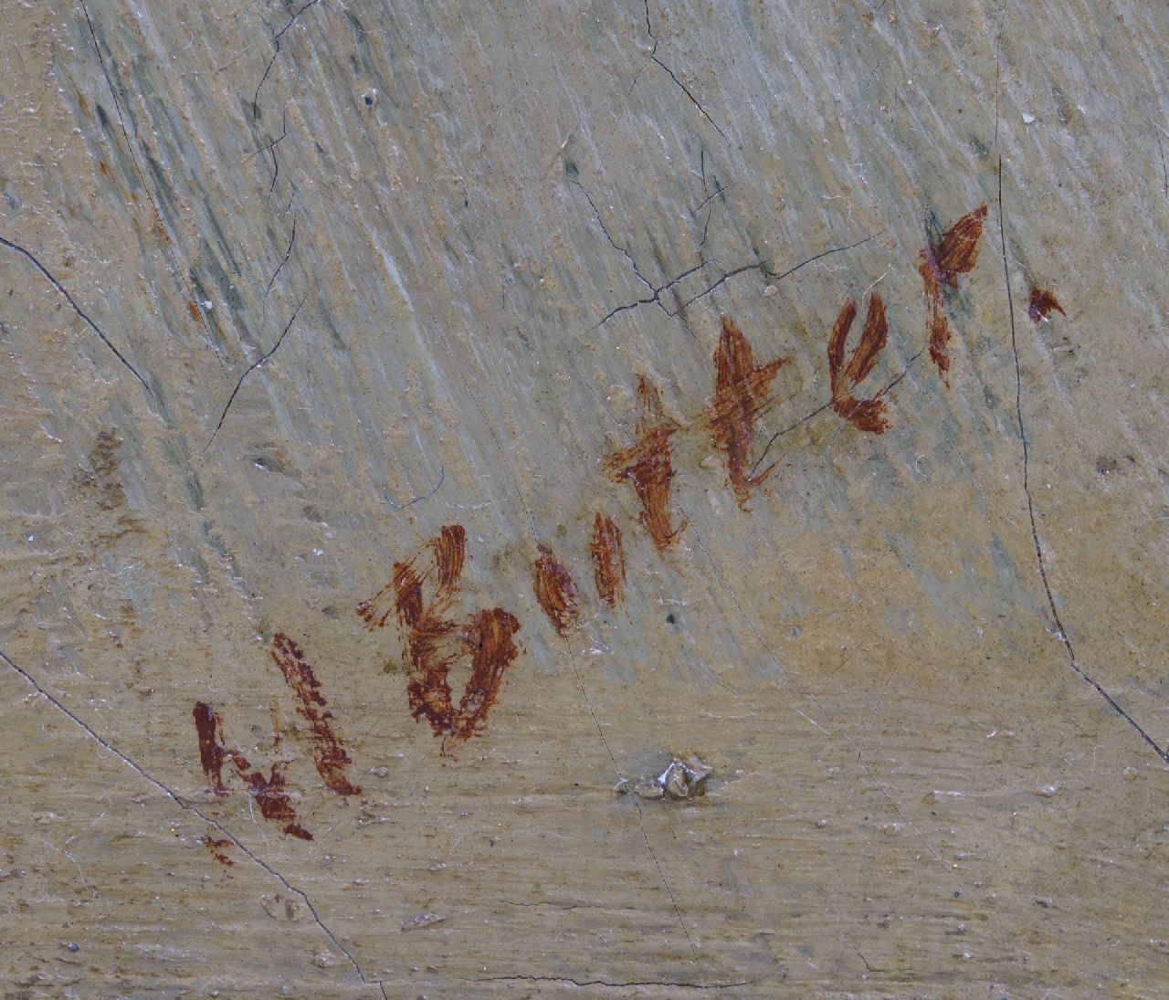 Meindert Butter signatures In the painter's studio