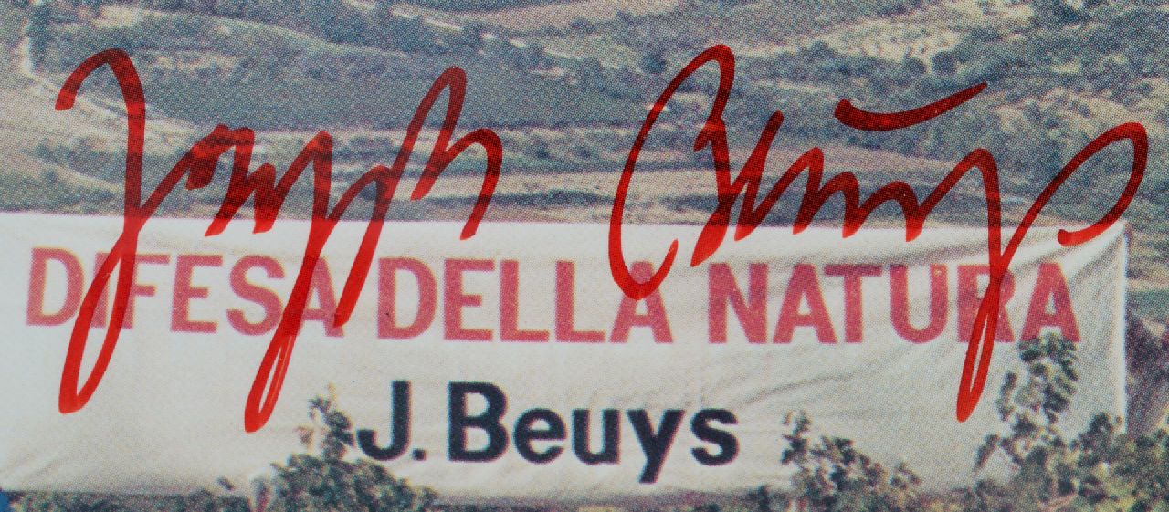 Joseph Beuys signatures Difesa della Natura