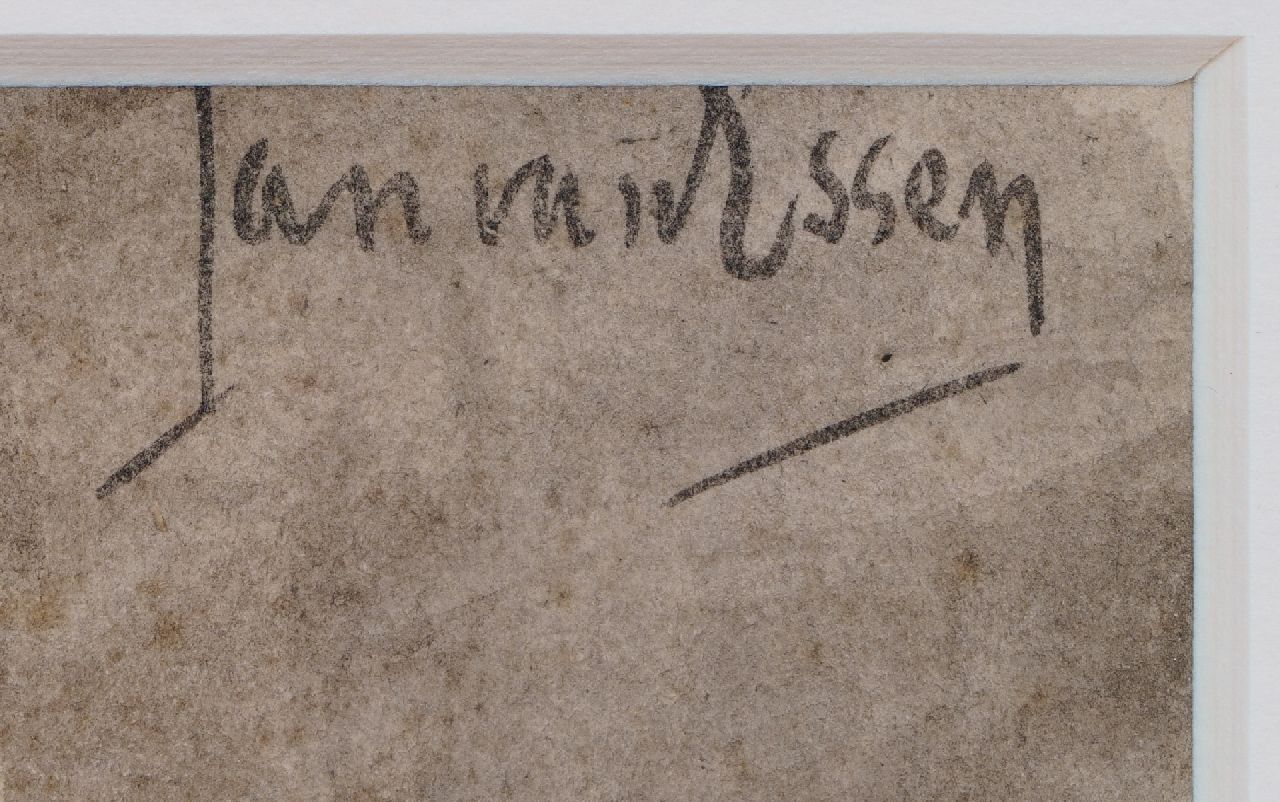 Jan van Essen signatures Tiger in Artis zoo, Amsterdam