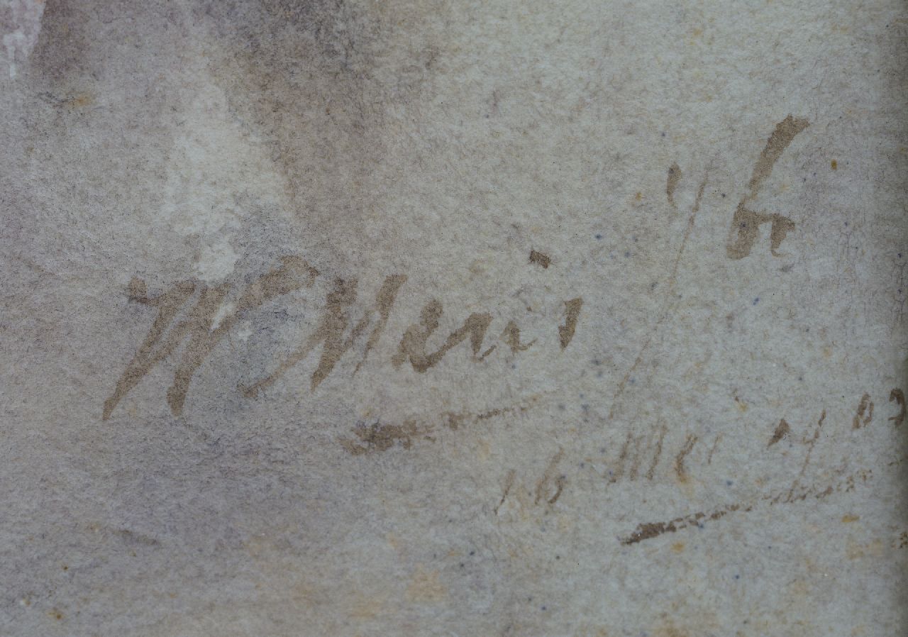 Willem Maris (Jbzn) signatures Young woman in a cape