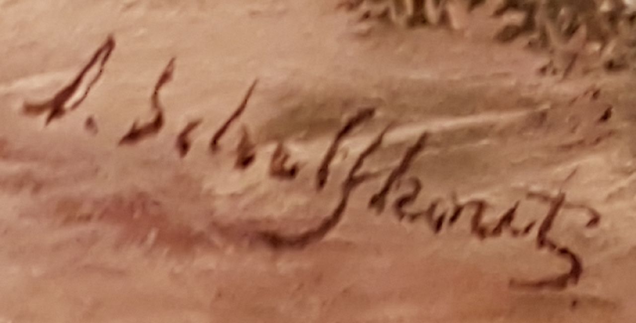 Andreas Schelfhout signatures The Hague garrison at the Waalsdorpervlakte