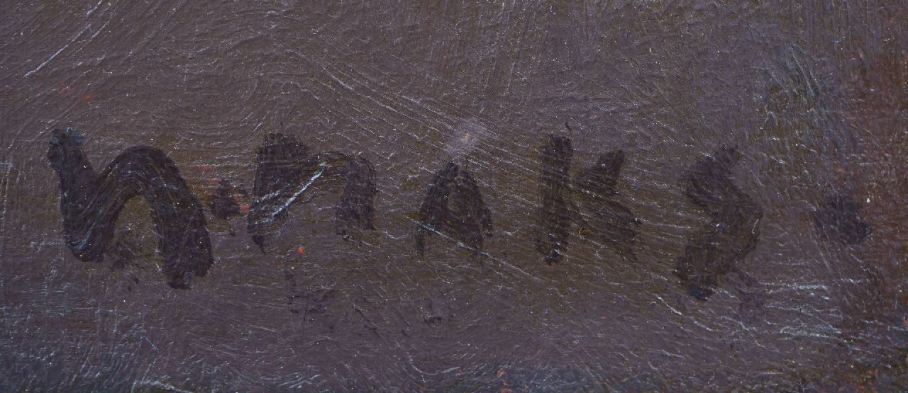 Kees Maks signatures The drawbridge (view from  the artist's studio on the Prinseneiland, Amsterdam)