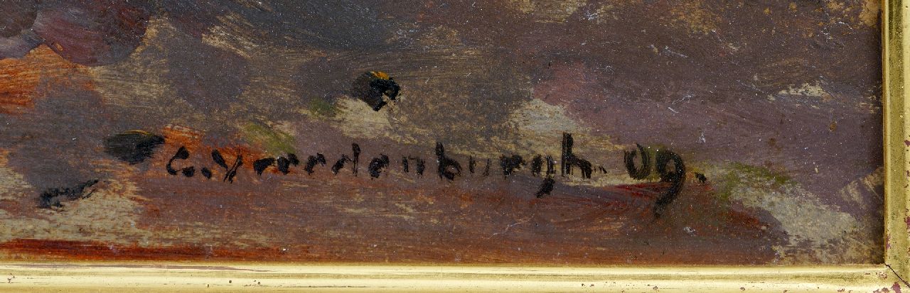 Cornelis Vreedenburgh signatures Poultry on a farmyard