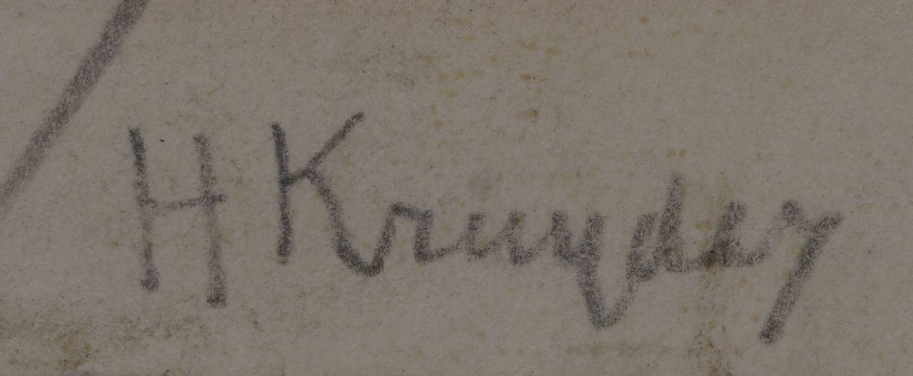 Herman Kruyder signatures Self-portrait (probably)