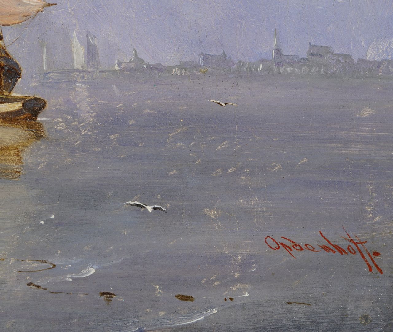 George Willem Opdenhoff signatures Shipping in a calm