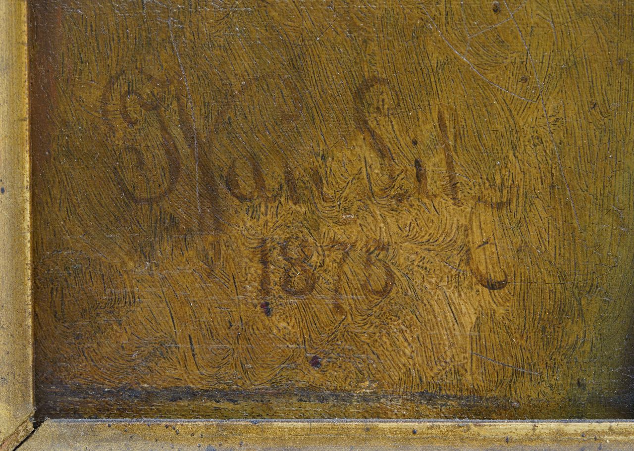 Joseph van Lil signatures Portrait of the painter's son Georges