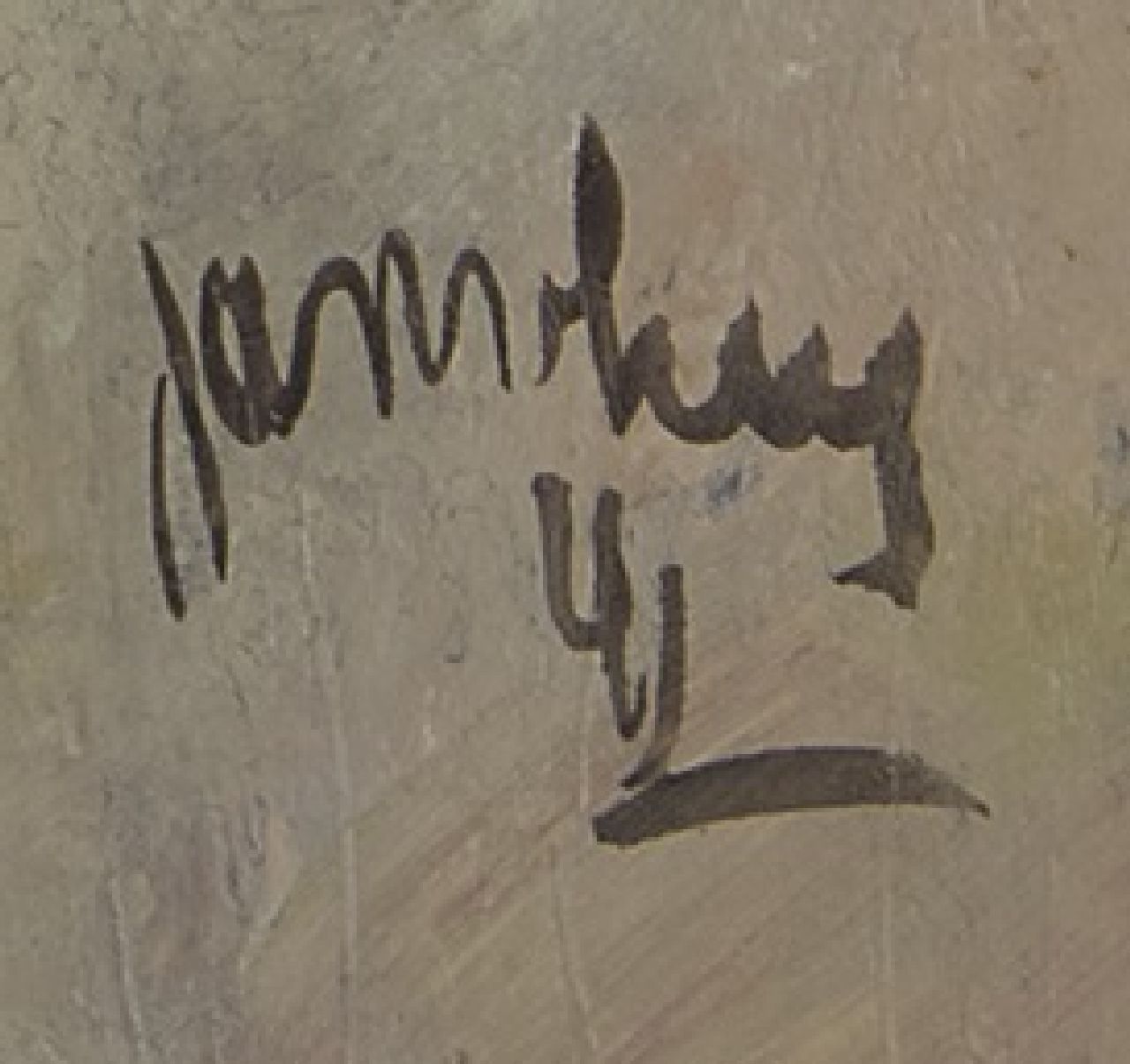 Jan van Heel signatures Sitting ape