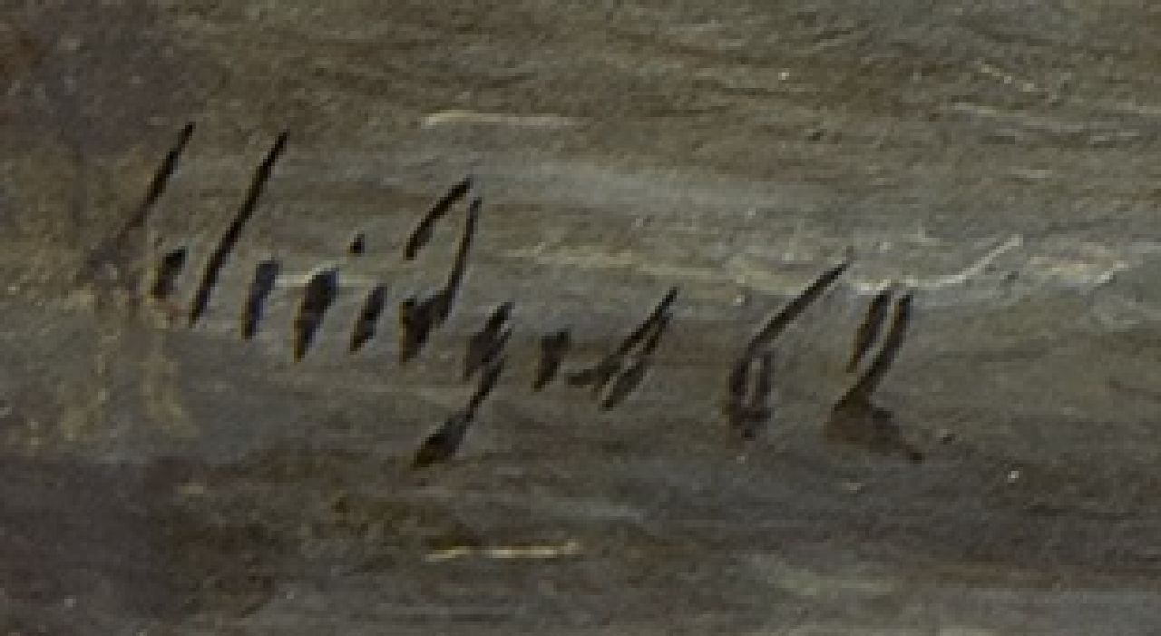 Petrus Paulus Schiedges signatures Anchored along the coast