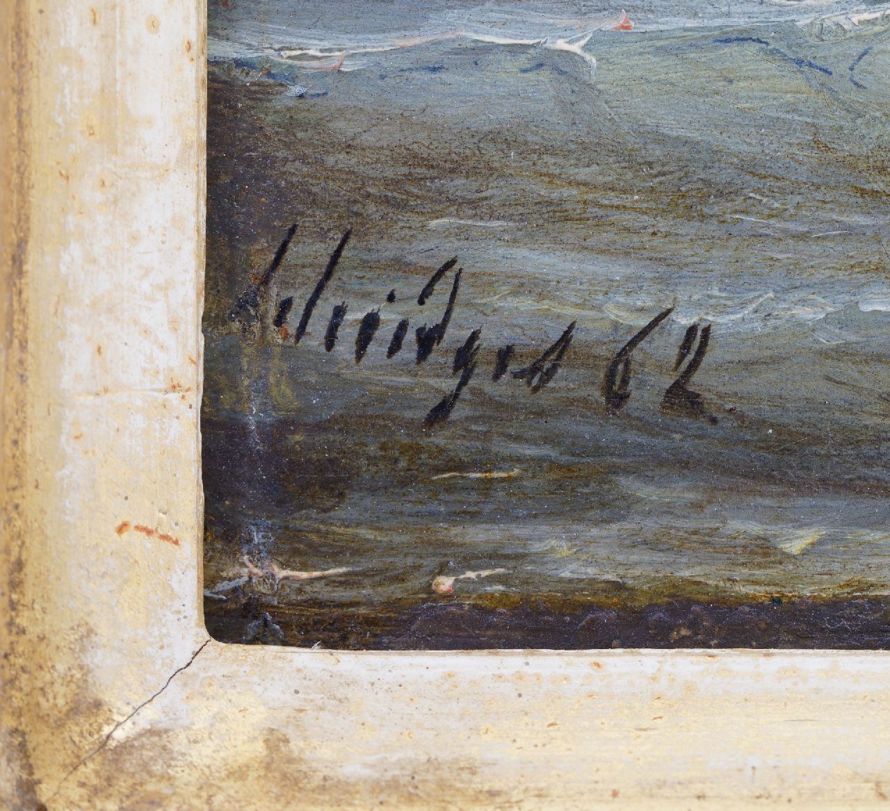 Petrus Paulus Schiedges signatures Anchored along the coast