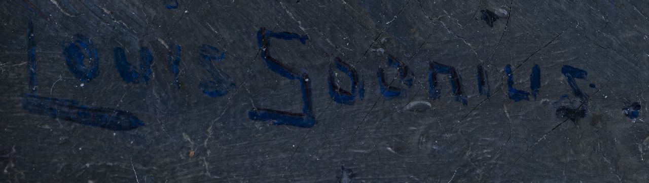 Louis Soonius signatures Children on the beach of Scheveningen