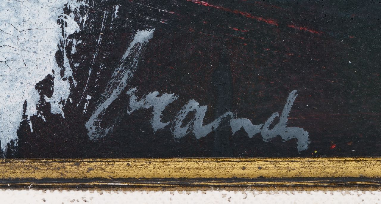 Eugène Brands signatures Composition against a black background