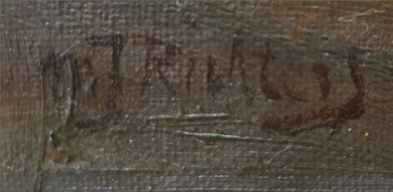 Marius Richters signatures Streetcars near the Beursplein, Rotterdam