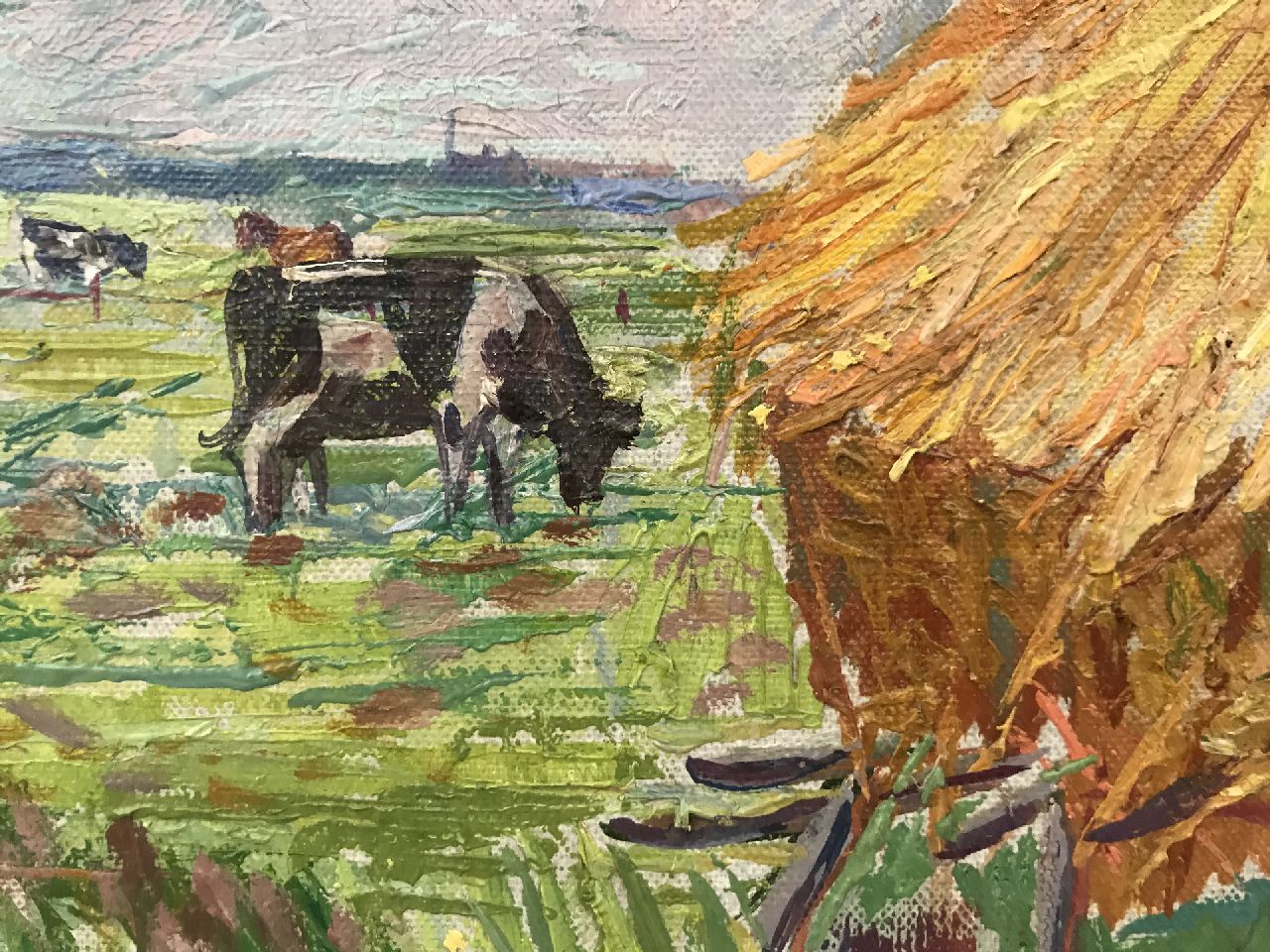 Edith Pijpers signatures Haystacks in a field