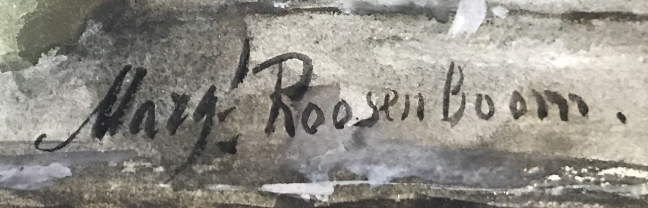 Margaretha Roosenboom signatures White chrysanthemums on a stone ledge