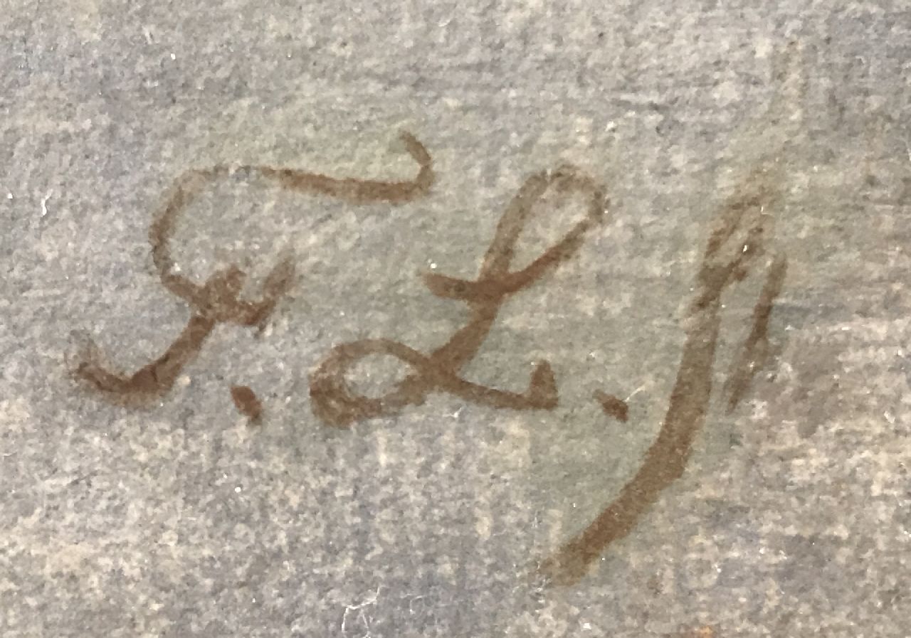 Frans Lebret signatures Head of a young goat