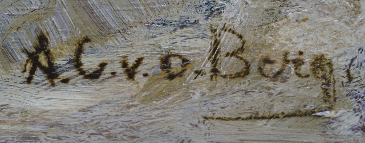 Ans van den Berg signatures Daysies in a bowl