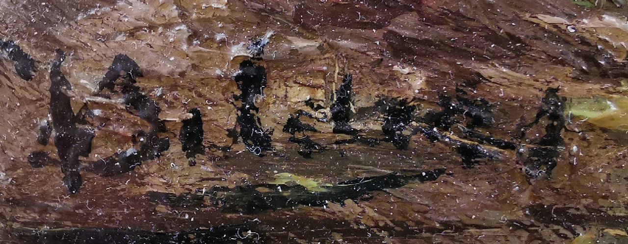Johannes Warnardus Bilders signatures A forest pond