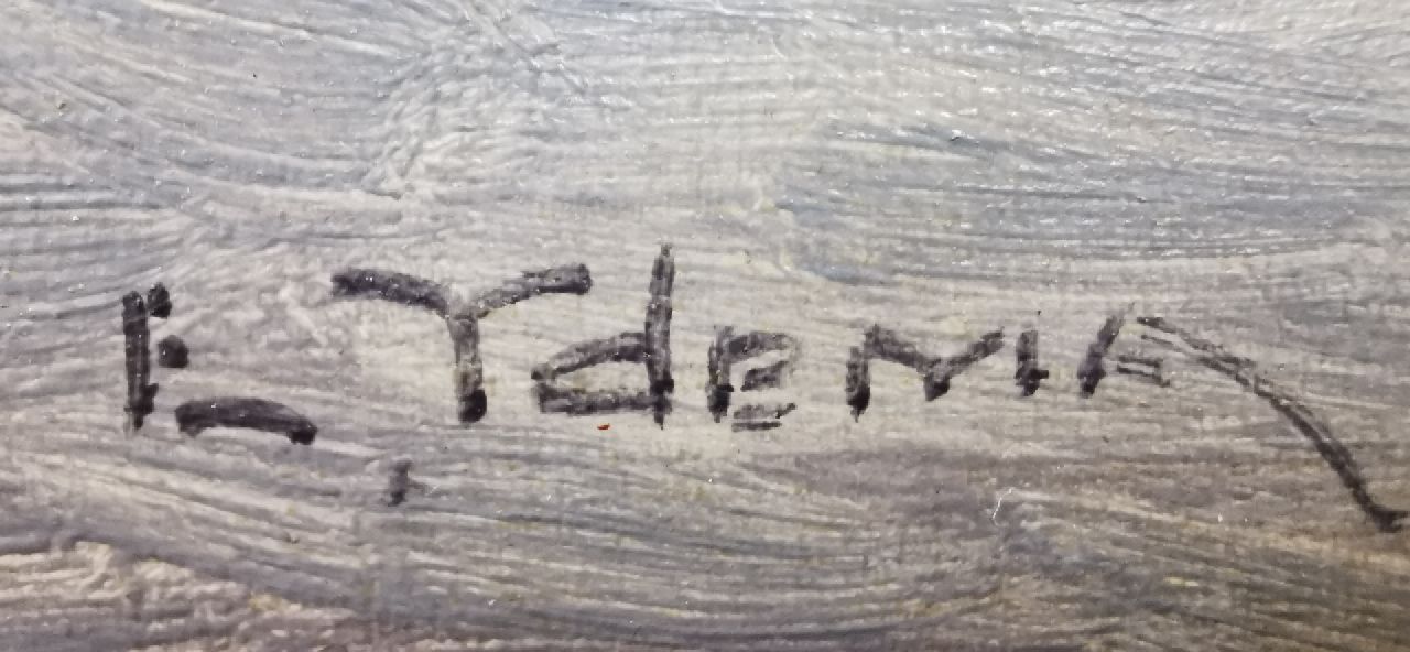 Egnatius Ydema signatures Sailing on the Sneekermeer, Friesland