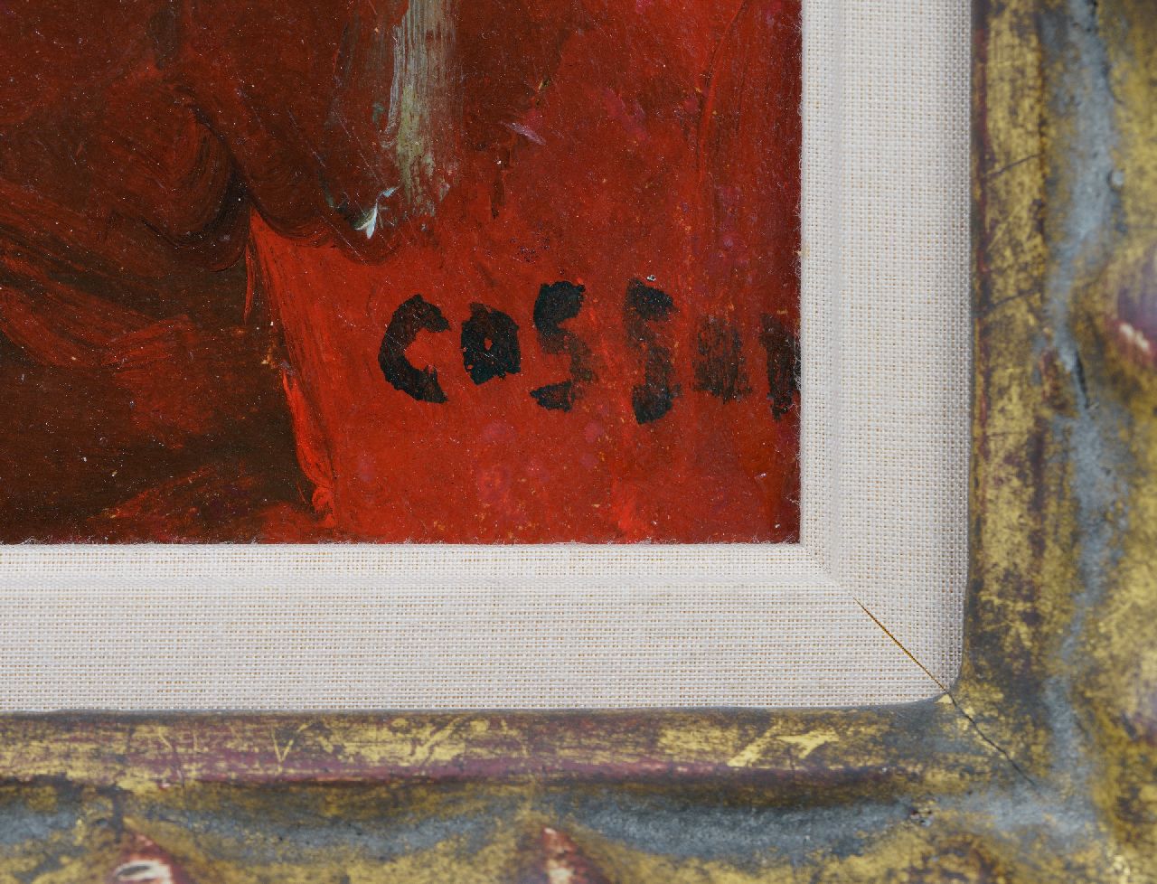 Marcel Cosson signatures In the restaurant