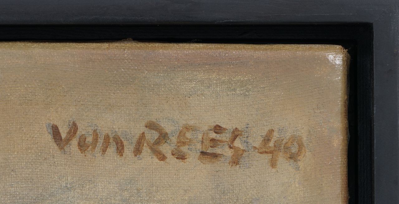Otto van Rees signatures Self-portrait with palette