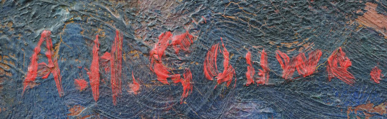 Herman Gouwe signatures Plowing farmer