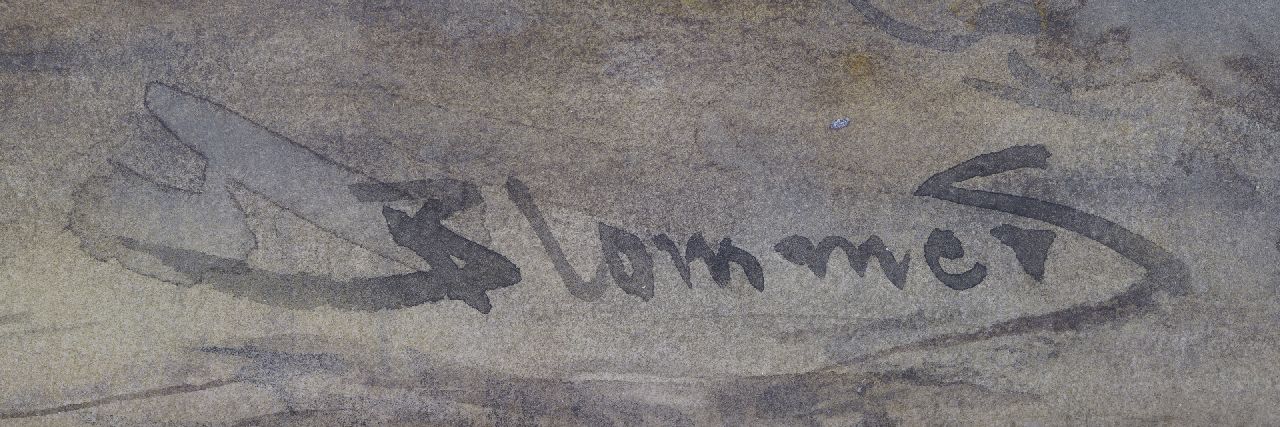 Bernard Blommers signatures By the fireplace