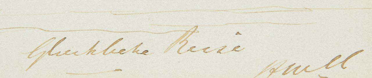 Hendrik Willem Mesdag signatures Glückliche Reise
