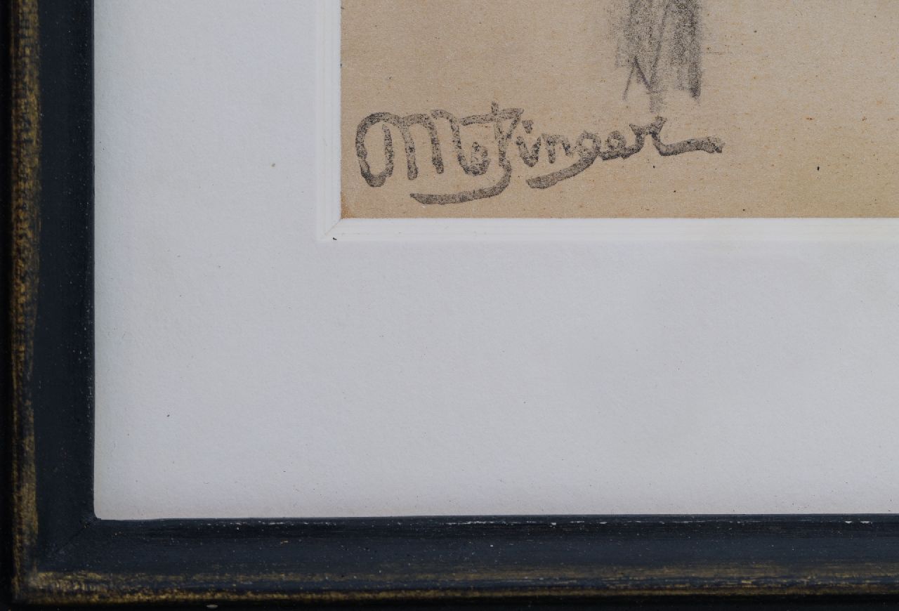 Jean Metzinger signatures Etude de femme; on the reverse: Horse rider