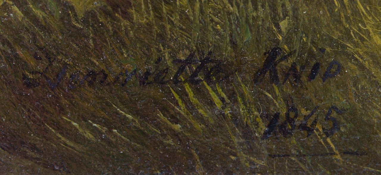 Henriette Ronner signatures Cows in a meadow, Den Bosch in the distance