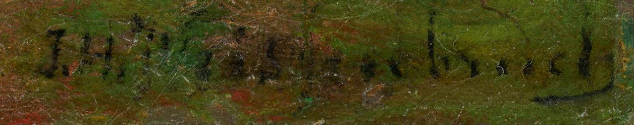 Jan Hendrik Weissenbruch signatures Polder landscape