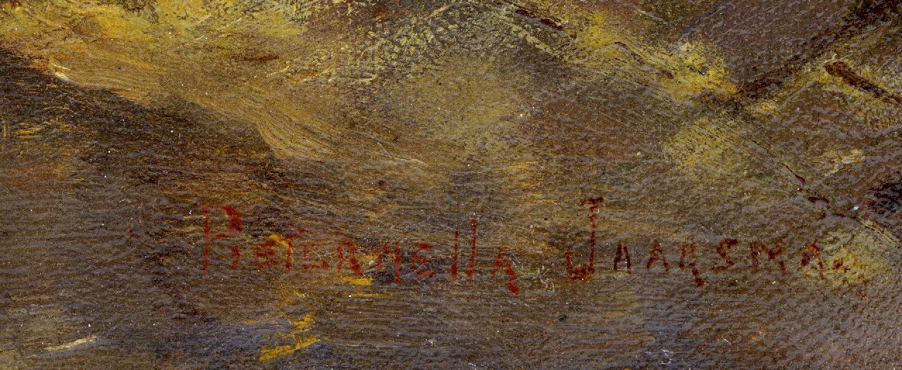 Pieternella Jaarsma signatures Wool spinning farmer